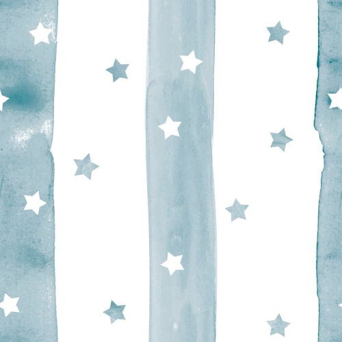 Tapeta hvězdičky s bílo modrými pruhy - 75x1000 cm