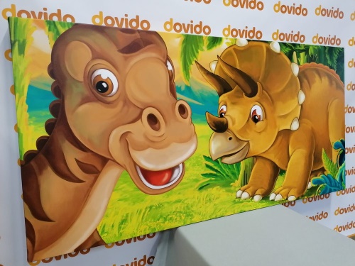 Obraz veselé dinosauři - 120x60 cm