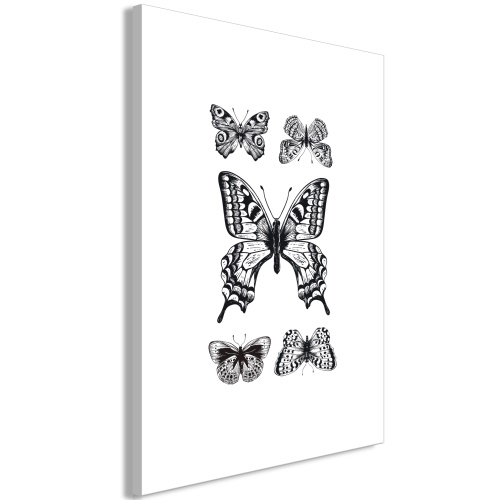 Obraz - Five Butterflies (1 Part) Vertical