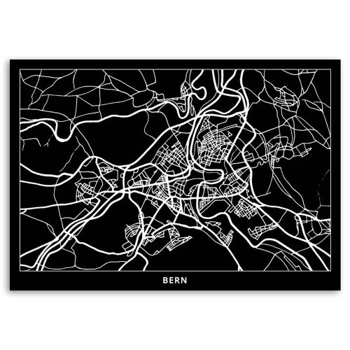 Obraz na plátně Mapa města Brno