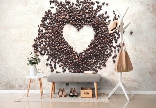 Tapeta kávové srdce