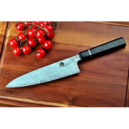 DELLINGER Octagonal Ebony Wood nůž Gyuto / Chef 8,5"