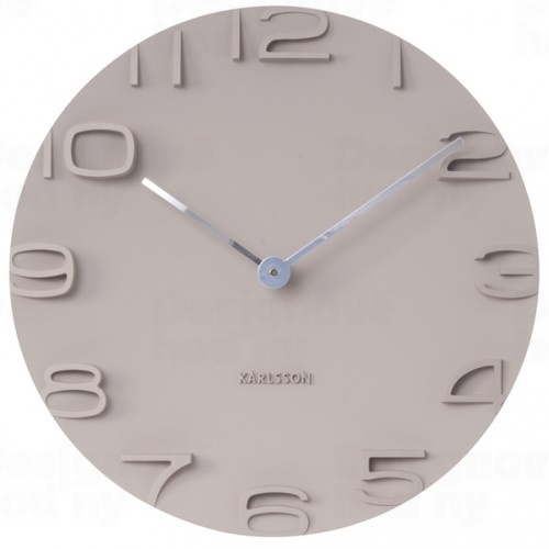 Designové nástěnné hodiny 5311GY Karlsson 42cm