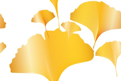 Tapeta zlaté listy - 75x1000 cm