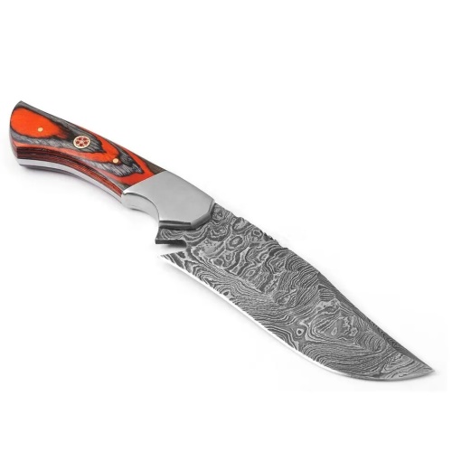 KnifeBoss lovecký damaškový nůž Red Drake