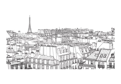 Fototapeta XXL - Parisian's sketchbook