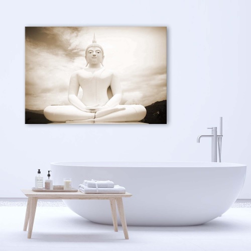 Obraz na plátně Lázně White Buddha