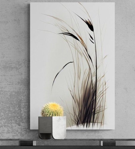 Obraz minimalistická suchá tráva