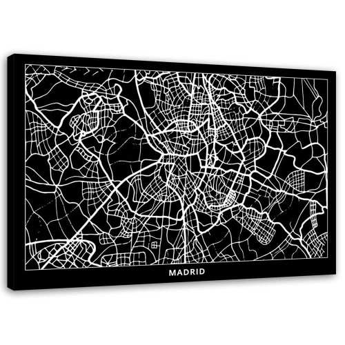 Obraz na plátně Mapa Madridu