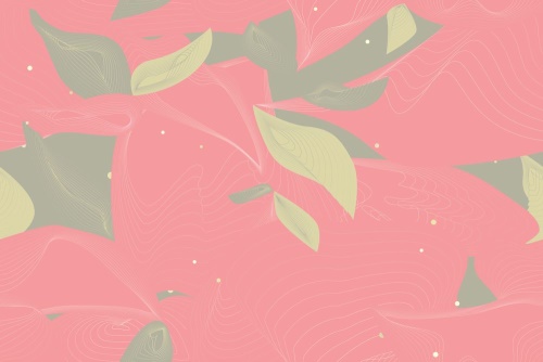 Tapeta vrstvené listy v růžovém - 75x1000 cm