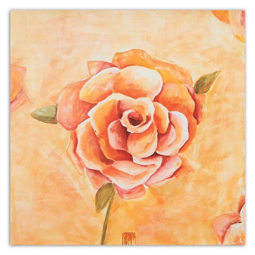 Obraz na plátně Oranžové růže Květiny