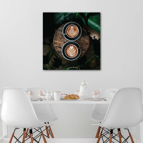 Obraz na plátně Šálek kávy Leaf