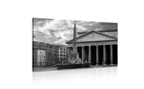 Obraz římská bazilika v černobílém provedení