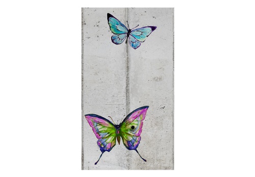 Fototapeta - Butterflies and Concrete