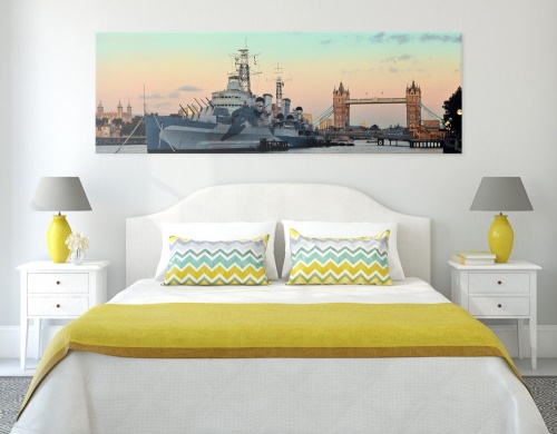 Obraz nádherná loď na řece Temže v Londýně