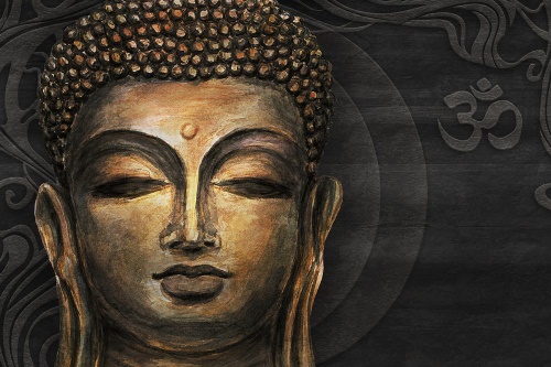 Samolepící tapeta tvář Buddhy