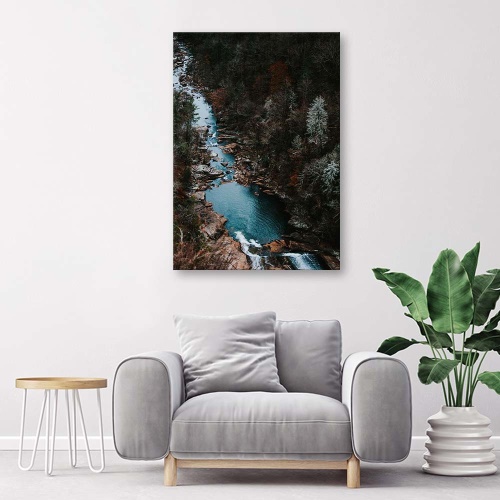 Obraz na plátně Lesní potok Hory Příroda