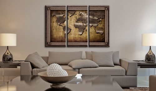 Obraz - The Map in a Frame