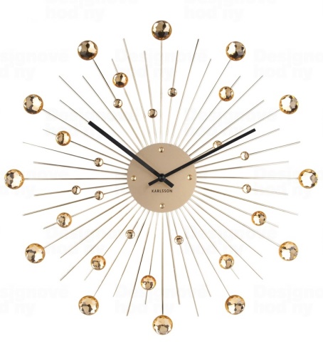 Designové nástěnné hodiny 4859GD Karlsson 50cm