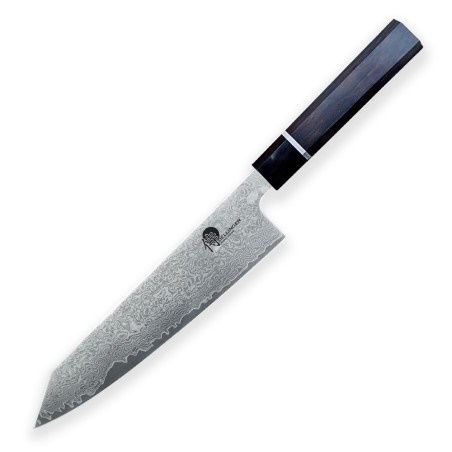 DELLINGER Octagonal Ebony Wood nůž Kiritsuke / Chef 8,5"