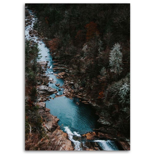 Obraz na plátně Lesní potok Hory Příroda