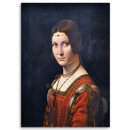 Obraz na plátně REPRODUKCE La Belle Feronierre- Da Vinci,