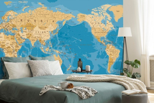 Samolepící tapeta mapa světa v zajímavém provedení