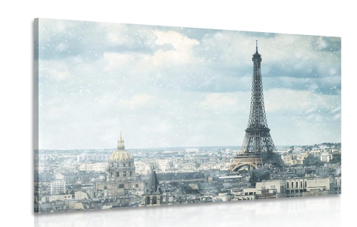 Obraz zimní Paříž