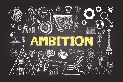 Tapeta motivační tabule - Ambition
