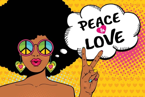 Tapeta život v míru - PEACE & LOVE