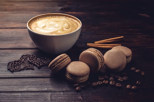 Tapeta káva a sušenky
