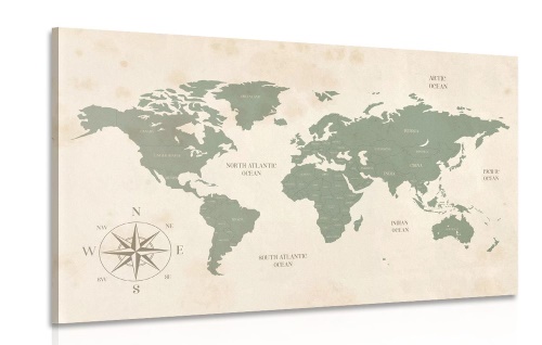 Obraz decentní mapa světa