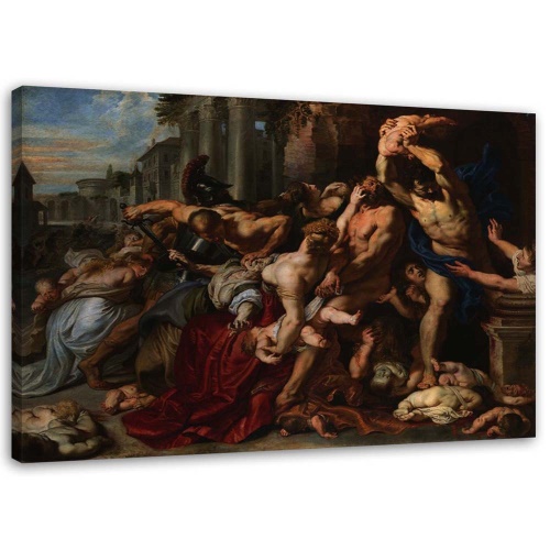 Obraz na plátně REPRODUKCE Jatka neviňátek - Rubens