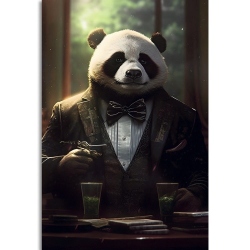 Obraz zvířecí gangster panda