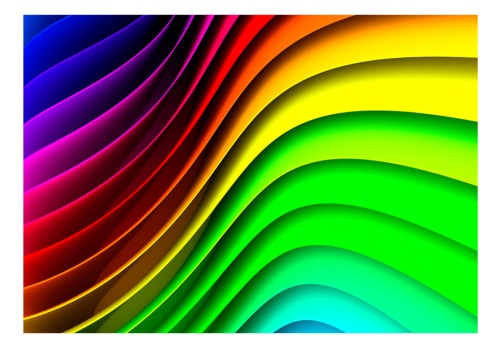 Fototapeta - Rainbow Waves