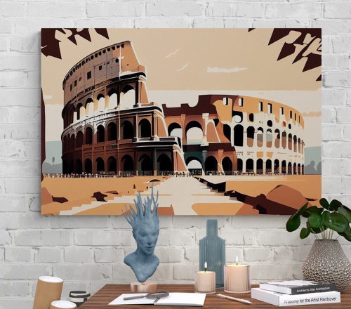 Obraz koloseum v Římě