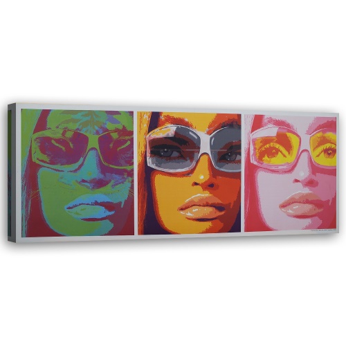 Obraz na plátně Ženy s brýlemi Pop Art