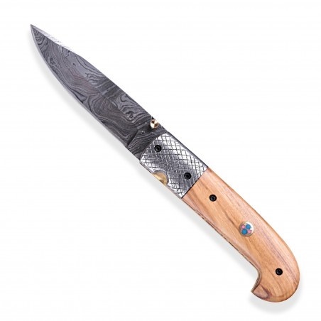 DELLINGER Olive Sentinell lovecký zavírací damaškový nůž 