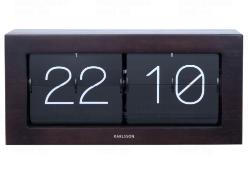 Designové nástěnné/stolní překlápěcí hodiny 5642DW Karlsson 37cm