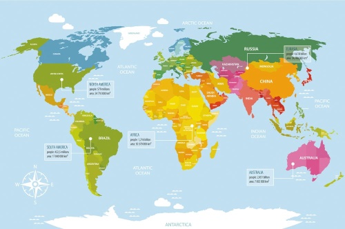 Tapeta originalní mapa světa