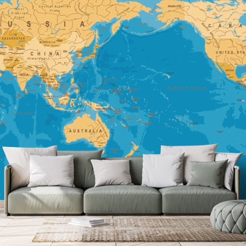 Tapeta zajímavá mapa světa