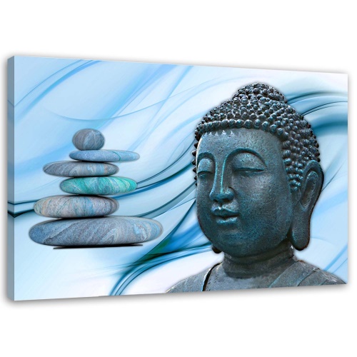 Obraz na plátně Buddha Stone modrá