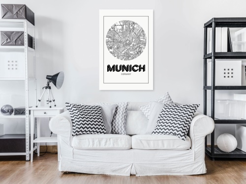 Obraz - Retro Munich (1 Part) Vertical