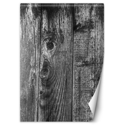 Fototapeta, Černobílé dřevěné desky