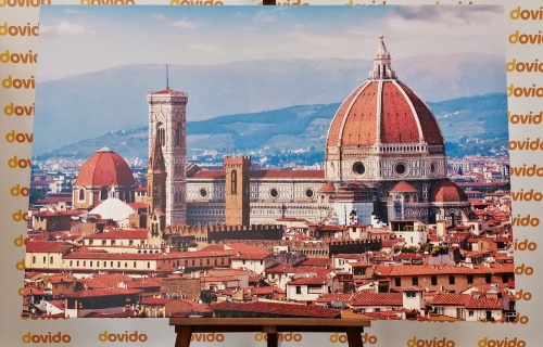 Obraz gotická katedrála ve Florencii