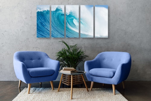 5-dílný obraz mořská vlna