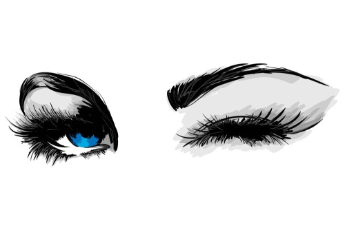 Tapeta modré ženské oči