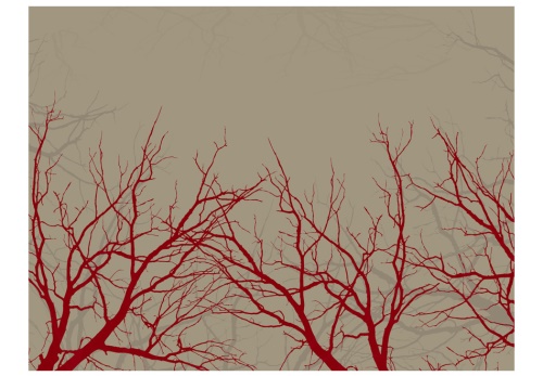 Fototapeta - Red-hot branches