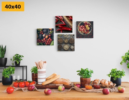 Set obrazů kulinářské speciality