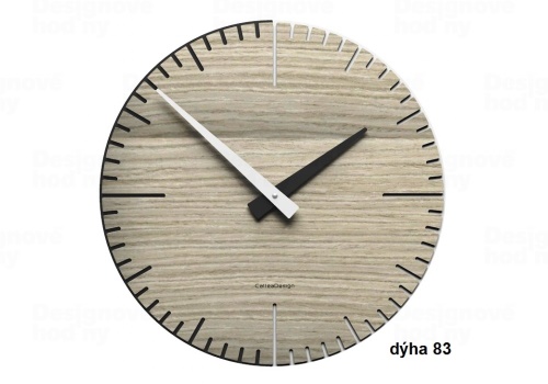 Designové hodiny 10-025 natur CalleaDesign Exacto 36cm